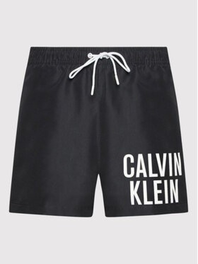 Calvin Klein Swimwear Szorty kąpielowe Medium KM0KM00739 Czarny Regular Fit