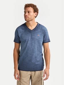 Petrol Industries T-Shirt M-1050-TSV662 Granatowy Regular Fit