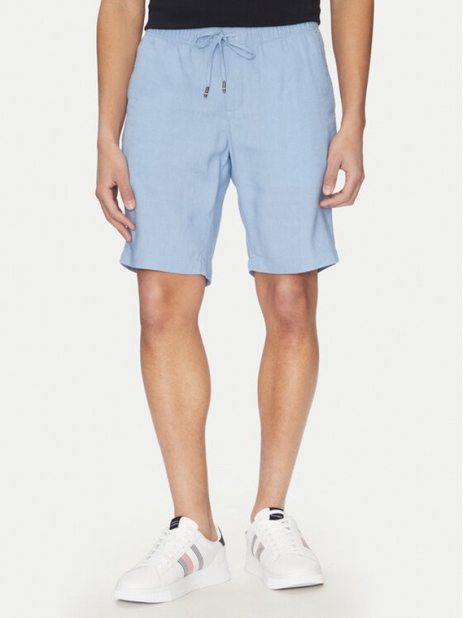 Tommy Hilfiger Szorty materiałowe Harlem MW0MW37804 Niebieski Regular Fit