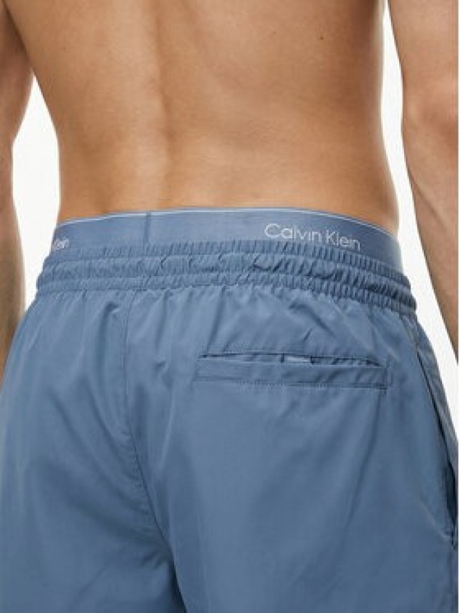 Calvin Klein Swimwear Szorty kąpielowe LV00N61023 Niebieski Regular Fit