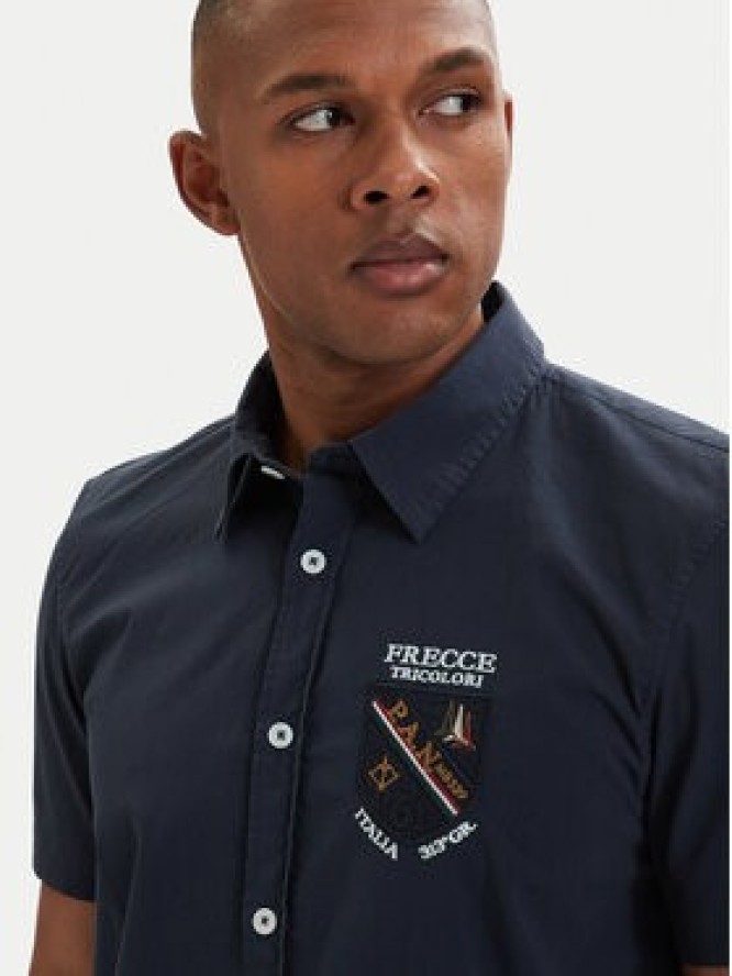 Aeronautica Militare Koszula 261CA1326UCT03288 Granatowy Regular Fit
