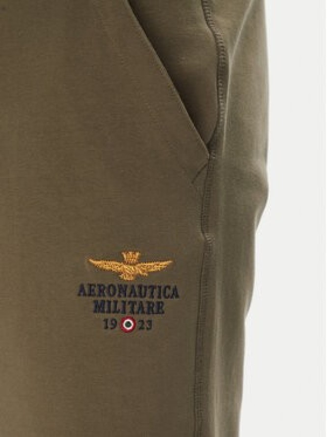 Aeronautica Militare Szorty sportowe 251BF017F459 Khaki Regular Fit