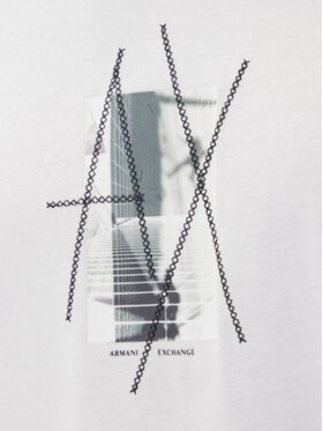 Armani Exchange T-Shirt XM001440 AF10358 U0009 Biały Regular Fit