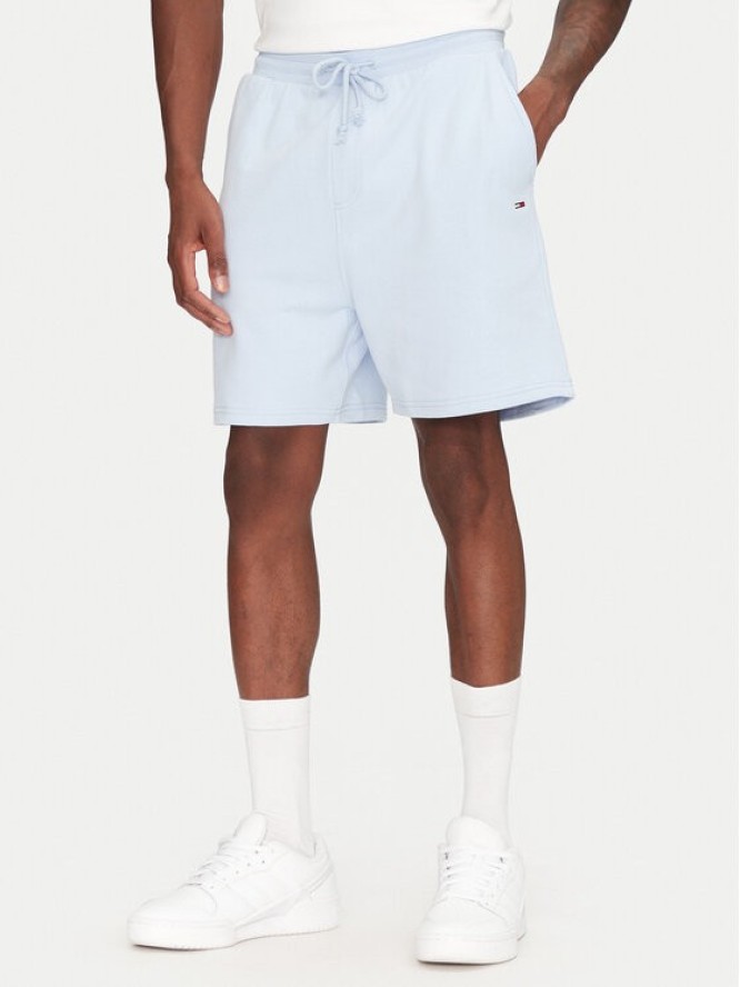 Tommy Jeans Szorty sportowe Entry GraphicDM0DM21369 Błękitny Regular Fit