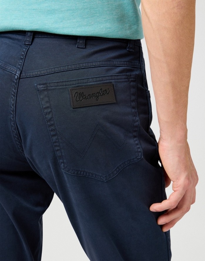 MESKIE SPODNIE WRANGLER TEXAS SLIM DARK NAVY 112362470