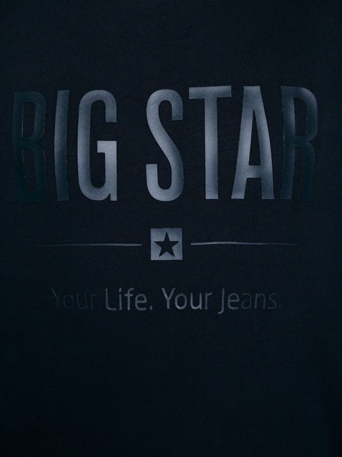 Bluza męska z nadrukiem granatowa Ecodort 403