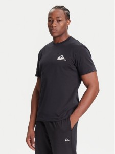 Quiksilver T-Shirt Ev Mini Logo Ss EQYZT08181 Czarny Regular Fit