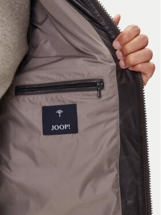 JOOP! Kurtka skórzana 17 Boys 1500150 80000851 Brązowy Regular Fit