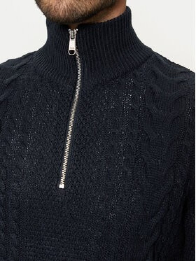 Jack & Jones Sweter Craig 12260826 Granatowy Regular Fit
