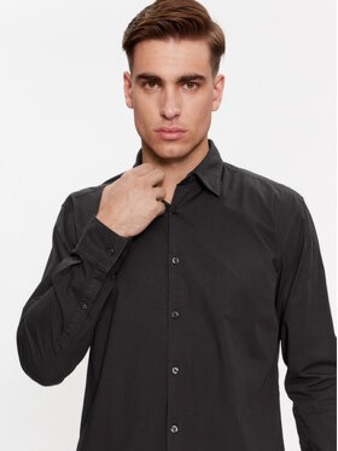 Hugo Koszula Ermo 50500216 Czarny Slim Fit