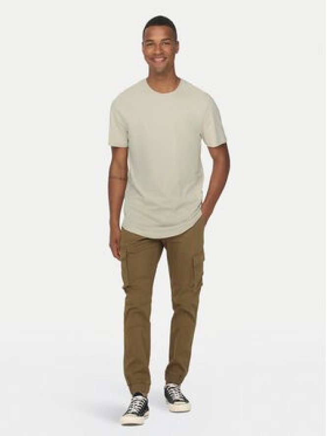 Only & Sons T-Shirt Matt 22002973 Beżowy Regular Fit