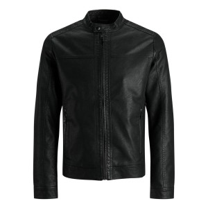 Kurtka Jack & Jones Arner skórzana czarna