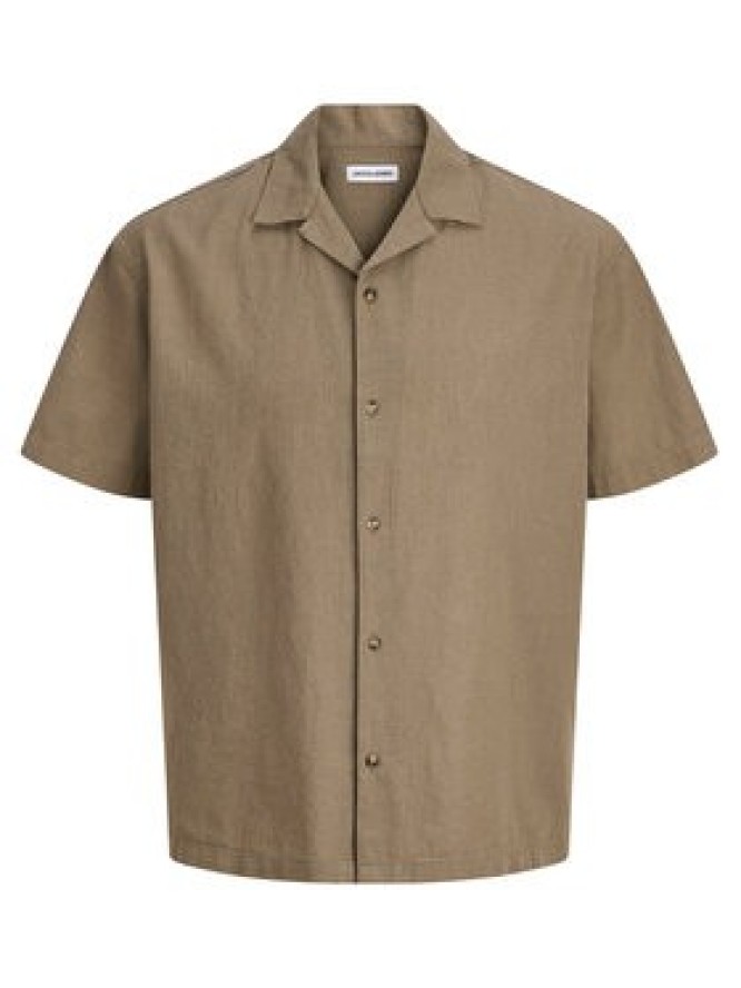 Jack & Jones Koszula Summer 12289191 Brązowy Relaxed Fit