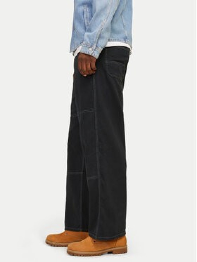 Jack & Jones Spodnie materiałowe Owen 12273515 Czarny Baggy Fit