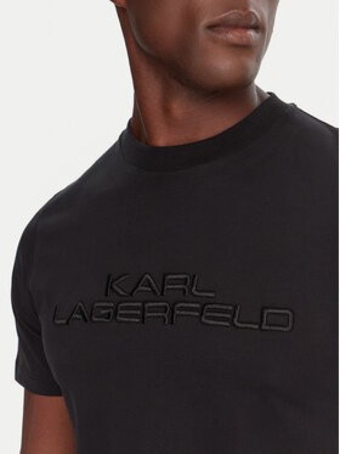 KARL LAGERFELD T-Shirt 755037 554227 Czarny Regular Fit