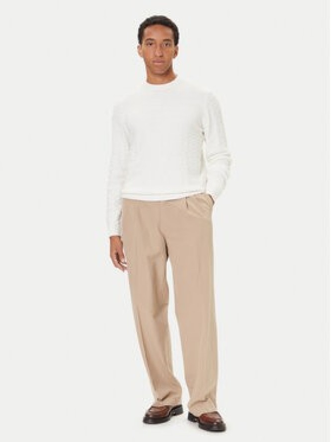 Guess Sweter M5BR42 Z2ZK2 Écru Regular Fit