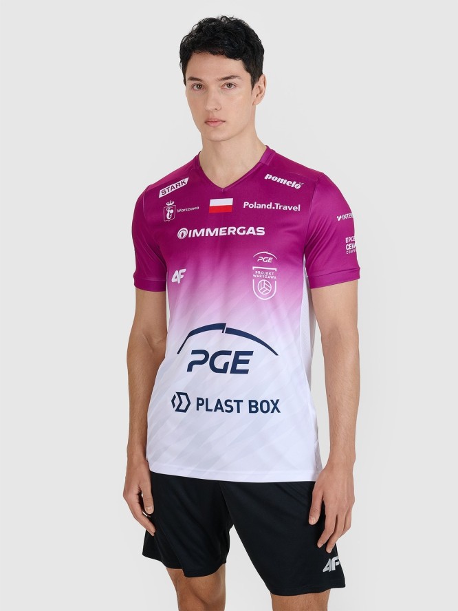 4F Koszulka meczowa replika domowa Liga Mistrzów CEV z sezonu 2024/25 męska 4F x Projekt Warszawa - multikolor M