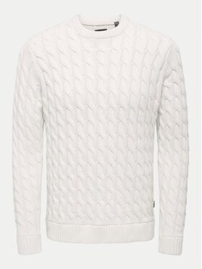 Only & Sons Sweter 22026504 Écru Regular Fit