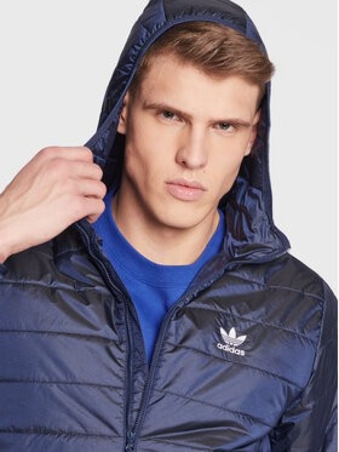 adidas Kurtka przejściowa Padded Hooded Puffer Jacket HL9210 Niebieski Regular Fit