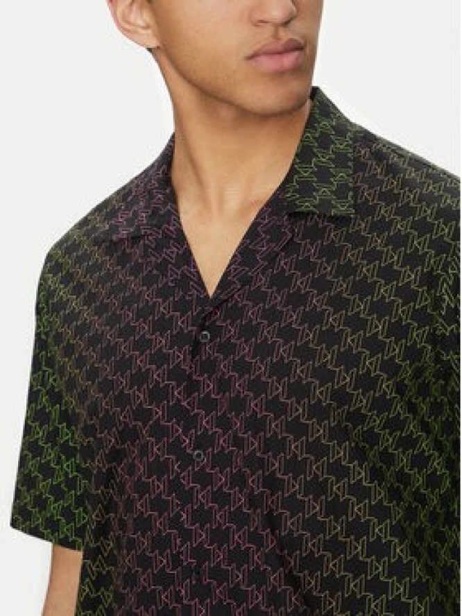 KARL LAGERFELD Koszula 605445 552689 Czarny Regular Fit