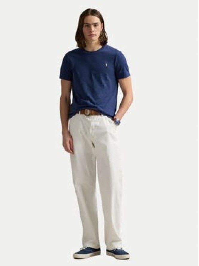Polo Ralph Lauren T-Shirt 710671438426 Granatowy Custom Slim Fit