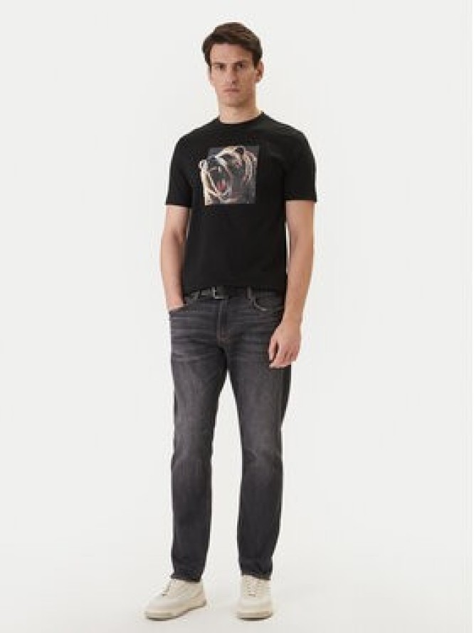 BOSS T-Shirt Dobermann 50558965 Czarny Regular Fit