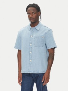 Mustang Koszula jeansowa Phoenix 1016653 Niebieski Boxy Fit