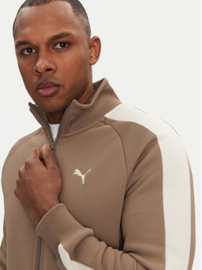 Puma Bluza T7 Always On 629587 Beżowy Regular Fit