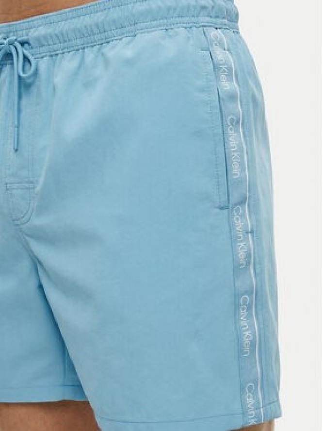 Calvin Klein Swimwear Szorty kąpielowe LV00N61002 Błękitny Regular Fit