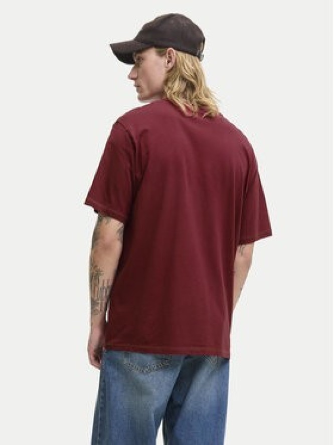 Jack & Jones T-Shirt Meadows Minimal 12283630 Czerwony Loose Fit