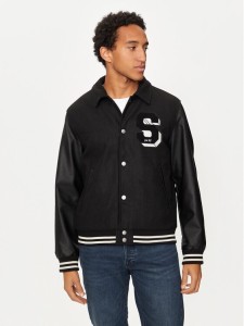 Jack & Jones Kurtka bomber Carter 12260455 Czarny Regular Fit