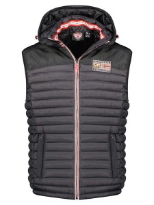Geographical Norway Kamizelka pikowana "Vadalmo" w kolorze czarnym rozmiar: M