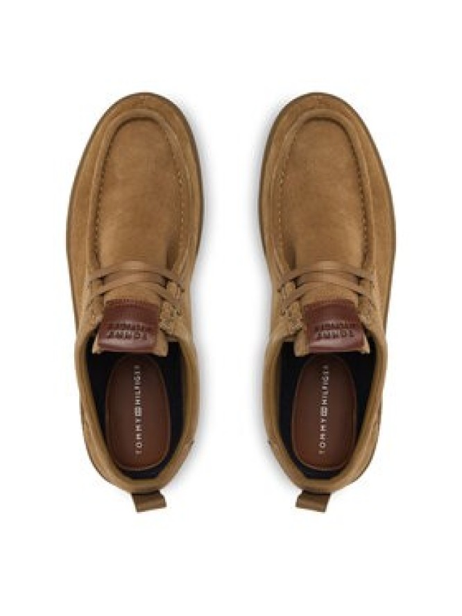 Tommy Hilfiger Półbuty Modern Light Suede Moc Toe Shoe FM0FM05501 Brązowy