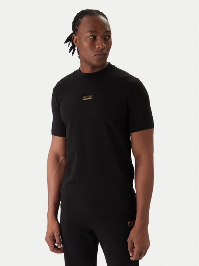 KARL LAGERFELD T-Shirt 755034 561235 Czarny Regular Fit
