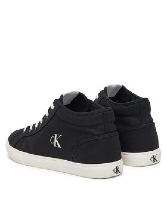 Calvin Klein Jeans Sneakersy Ess Vulc Mid Mg Canvas YM0YM01210 Czarny