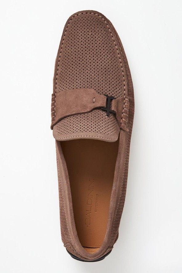 Mokasyny męskie zamszowe BALDININI