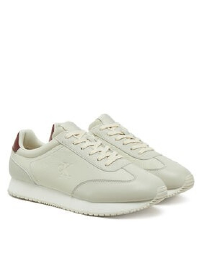 Calvin Klein Jeans Sneakersy Runner Laceup Tc YM0YM01187 Beżowy