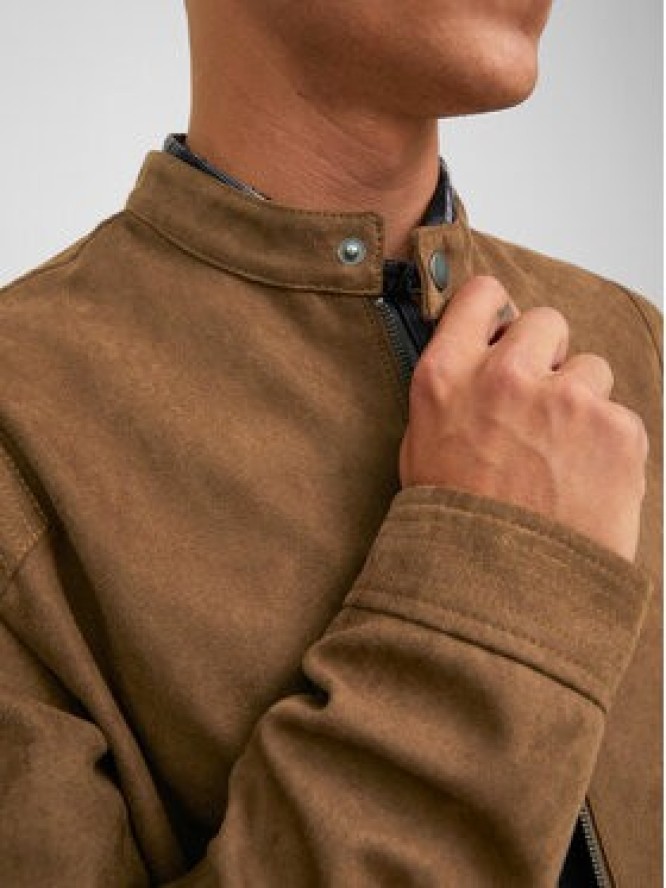Jack & Jones Kurtka z imitacji skóry Rocky 12223141 Brązowy Regular Fit
