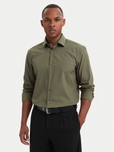HUGO Koszula Kenno 50289499 Zielony ciemny Slim Fit