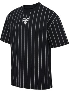 HUMMEL koszulka bawełniana męska Chevron Pinstripe