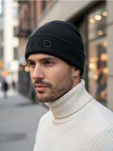 Czapka beanie - czarny