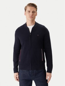 Tommy Hilfiger Kardigan MW0MW41543 Granatowy Regular Fit