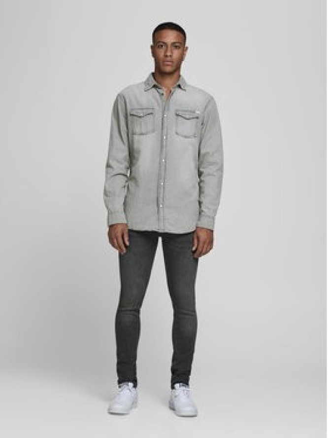 Jack & Jones Koszula Sheridan 12138115 Szary Slim Fit