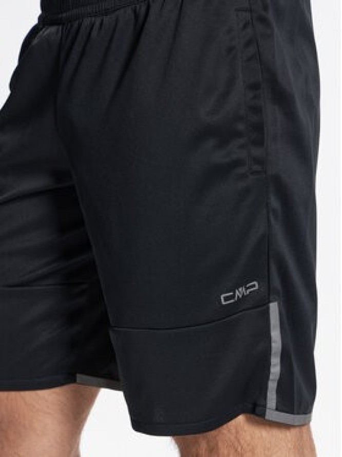 CMP Szorty sportowe 32C2567 Czarny Regular Fit