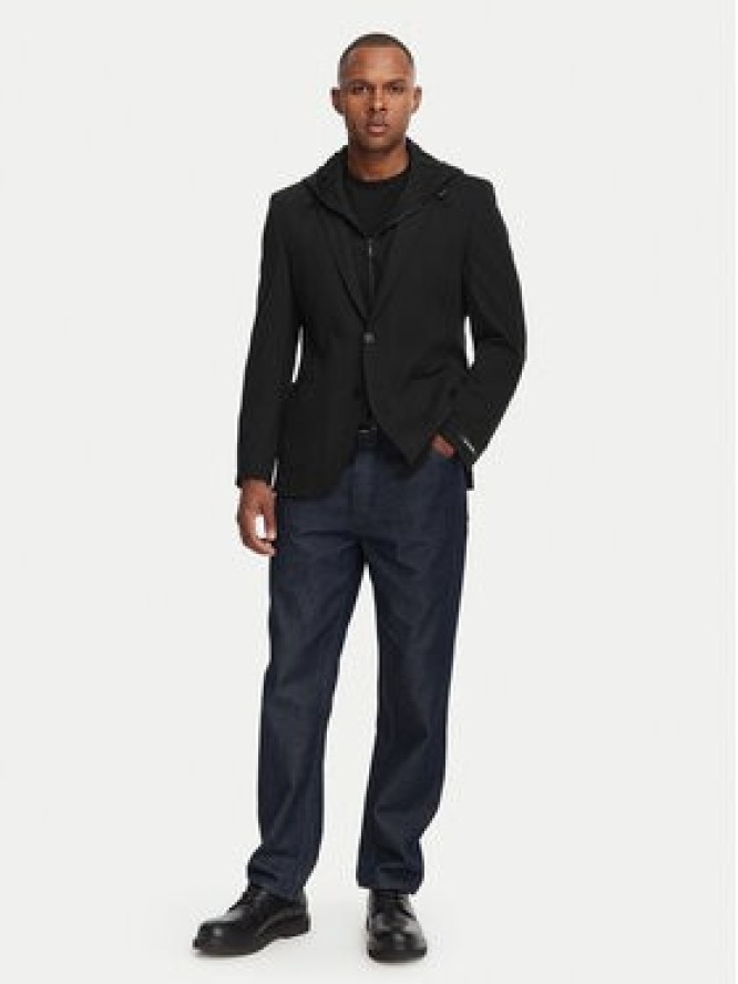 KARL LAGERFELD Marynarka 155684-562023 Czarny Modern Fit