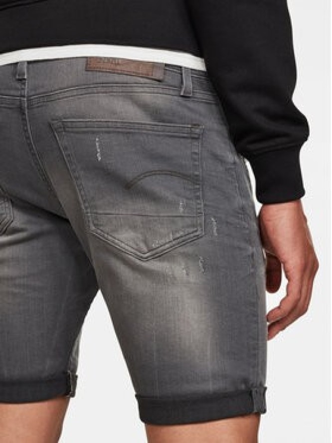 G-Star Raw Szorty jeansowe 3301 D10481-6132 Szary Slim Fit