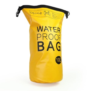 Dry Bag - wodoodporna torba 10 l - żółta - 17x46 cm - duffel bag
