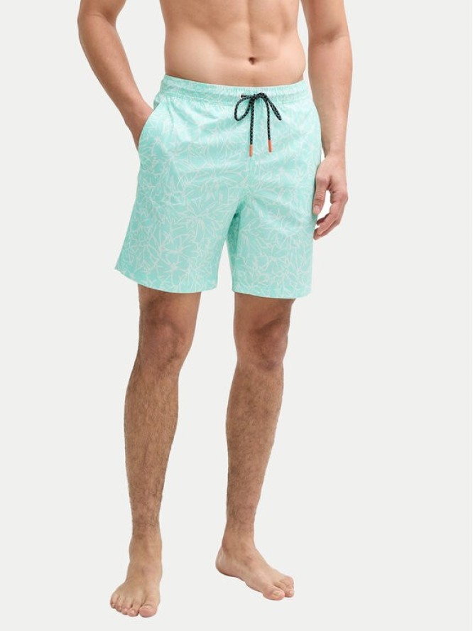 Tom Tailor Szorty kąpielowe 1045070 Zielony Regular Fit