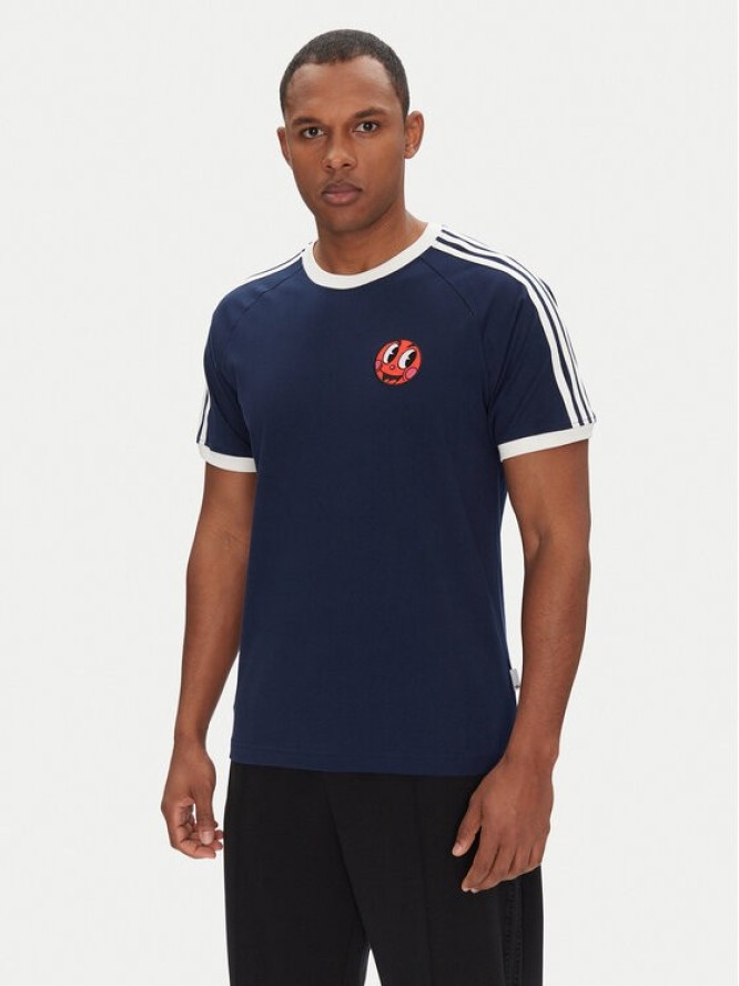 adidas T-Shirt JP0984 Granatowy Slim Fit