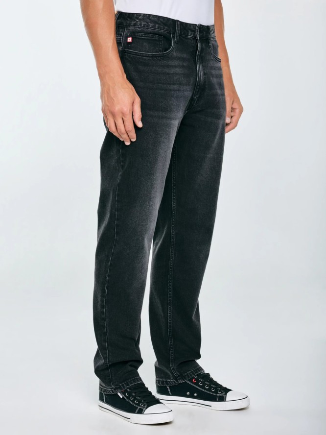 Jeansy męskie loose czarne Zack 912